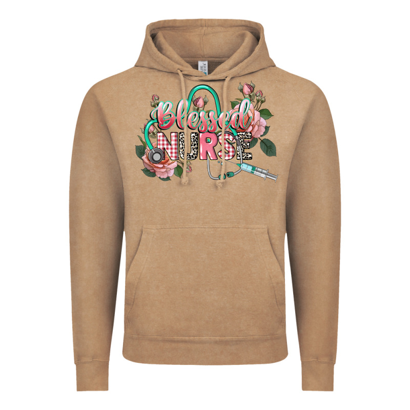 Blessed Nurse Vintage Hoodie by CowGirlArtShop | Teevron