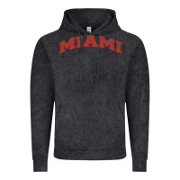 Vintage Black Miami Ohio Classic Athletic Sports Distressed Vintage Hoodie - trangStudio