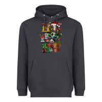 Smoke Christmas ho ho ho cow Heavyweight Hoodie - BarkalooDesign