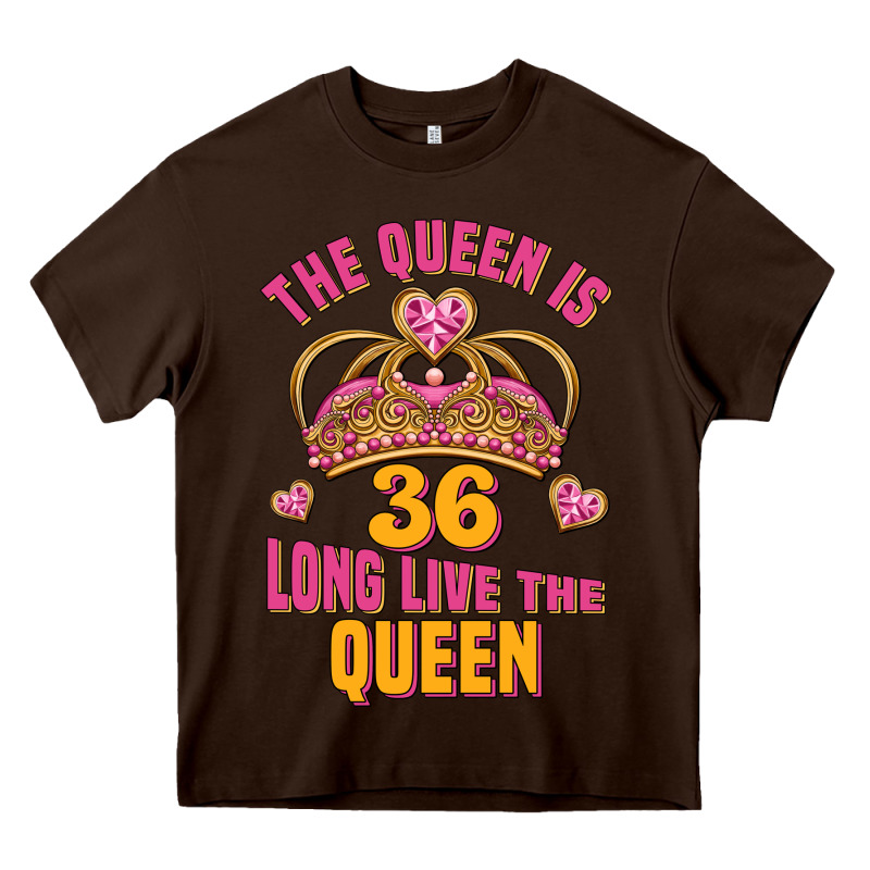 The Queen Is 36 Long Live The Queen Heavy Core Tee by Jasminsmagicworld | Teevron