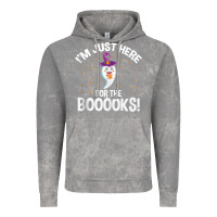 Cloud Rock teacher halloween bookworm just here for the boooks ghost tank top Vintage Hoodie - trangStudio