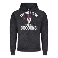 Vintage Black teacher halloween bookworm just here for the boooks ghost tank top Vintage Hoodie - trangStudio