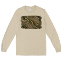 Mushroom Camouflage Glitter Background Long Sleeve Tee - Jasminsmagicworld
