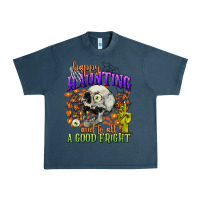 Midnight Navy happy haunting and to all a good fright Urban Heavy Tee - CowGirlArtShop