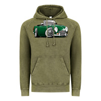 Vintage Olive MG MGB roadster personalized caricature YOK94J family Vintage Hoodie - trangStudio