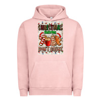 Pigment Salmon Christmas calories dont count Urban Hoodie - AdoDesignShop
