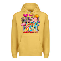 Antique Gold Bye Bye School Hello Pool Teacher  Squad Premium Hoodie - CowhideDigitalArt