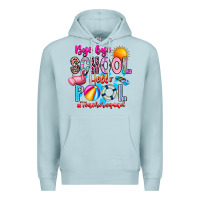 Blue Mist Bye Bye School Hello Pool Teacher  Squad Premium Hoodie - CowhideDigitalArt