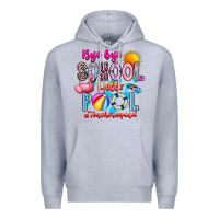 Heather Grey Bye Bye School Hello Pool Teacher  Squad Premium Hoodie - CowhideDigitalArt