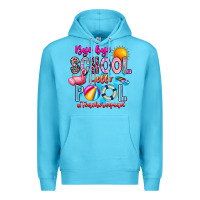 Ocean Blue Bye Bye School Hello Pool Teacher  Squad Premium Hoodie - CowhideDigitalArt