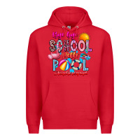 Red Bye Bye School Hello Pool Teacher  Squad Premium Hoodie - CowhideDigitalArt