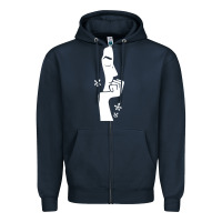 Navy Marjan Persepolis GIFT Zipper Hoodie - trangStudio