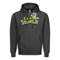 Charcoal Heather I'm A Squirter Funny Turtle Cute gift Zipper Hoodie - trangStudio