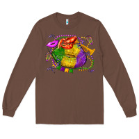 Chestnut mardi gras lips olivia Long Sleeve Tee - OliviaCreatesArt