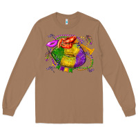 Toasted Coconut mardi gras lips olivia Long Sleeve Tee - OliviaCreatesArt