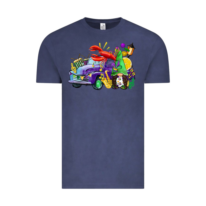 Mardi Gras Gnome On The Truck Vintage Tee by CowGirlArtShop | Teevron