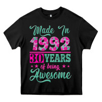 Black made in 1992, 30 years of being awesome Heavy Core Tee - Jasminsmagicworld