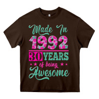Chocolate Brown made in 1992, 30 years of being awesome Heavy Core Tee - Jasminsmagicworld