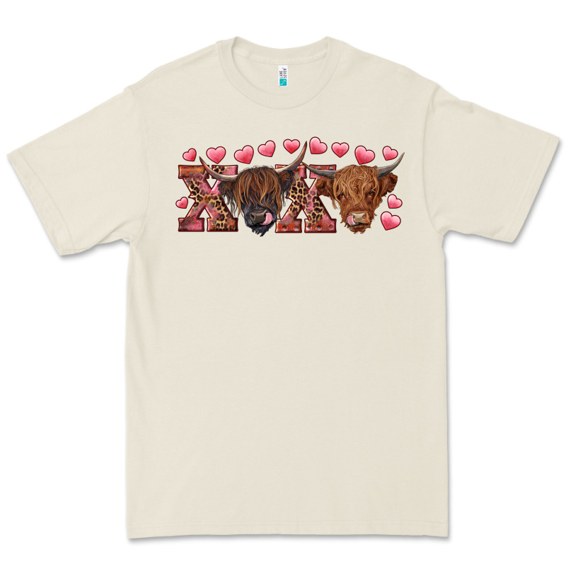 Xoxo Highland Cows Premium Tee by RanaPortraitStore | Teevron