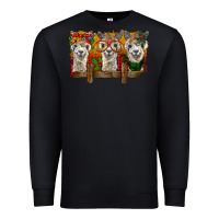 Black Christmas alpacas Premium Sweatshirt - BarkalooDesign