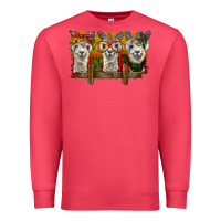 Cardinal Christmas alpacas Premium Sweatshirt - BarkalooDesign