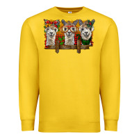 Lemon Christmas alpacas Premium Sweatshirt - BarkalooDesign