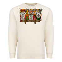 Sandshell Christmas alpacas Premium Sweatshirt - BarkalooDesign