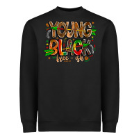 Black young black free ish Heavyweight Sweatshirt - CowhideDigitalArt