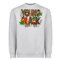Heather Grey young black free ish Heavyweight Sweatshirt - CowhideDigitalArt