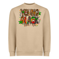 Mushroom young black free ish Heavyweight Sweatshirt - CowhideDigitalArt