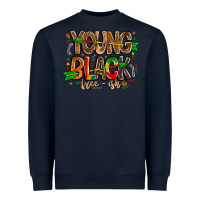 Navy young black free ish Heavyweight Sweatshirt - CowhideDigitalArt