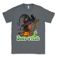 Charcoal Heather Boss witch afro Classic Tee - NancyCooperArtShop