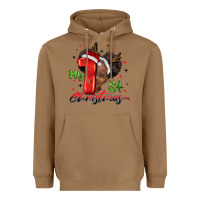 Toasted Coconut my first christmas african girl Heavyweight Hoodie - BarkalooDesign