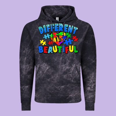 Different Is Beautiful Autism Vintage Hoodie Designed By Cowgirlartshop