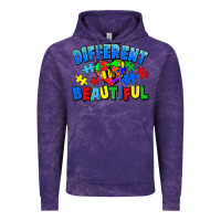 Cloud Purple Different is beautiful Autism Vintage Hoodie - CowGirlArtShop