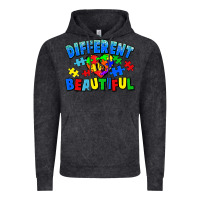 Vintage Black Different is beautiful Autism Vintage Hoodie - CowGirlArtShop