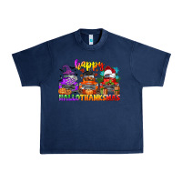 Navy happy hallothanksmas truck Urban Heavy Tee - CowGirlArtShop