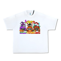 White happy hallothanksmas truck Urban Heavy Tee - CowGirlArtShop