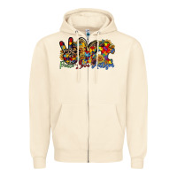 Sandshell peace love autism Zipper Hoodie - RacoonDesign