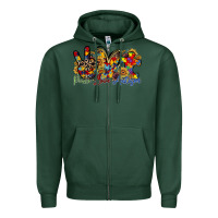 Sports Green peace love autism Zipper Hoodie - RacoonDesign