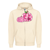 Sandshell halloween fall pink pumpkin Zipper Hoodie - trangStudio
