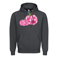 Smoke halloween fall pink pumpkin Zipper Hoodie - trangStudio