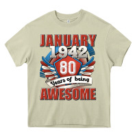 Mossy january 1942 80 years of being awesome Heavy Core Tee - Jasminsmagicworld
