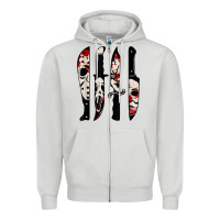 Dove Grey knives horror movie friday halloween horror ghost Zipper Hoodie - trangStudio