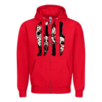 Red knives horror movie friday halloween horror ghost Zipper Hoodie - trangStudio
