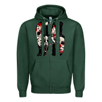 Sports Green knives horror movie friday halloween horror ghost Zipper Hoodie - trangStudio