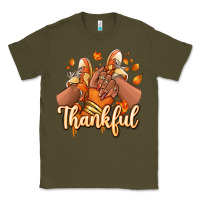 Army Green Thankful black girl sneakers Classic Tee - RanaPortraitStore