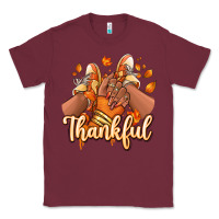 Burgundy Thankful black girl sneakers Classic Tee - RanaPortraitStore