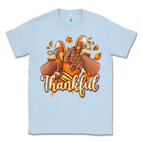 Dusty Blue Thankful black girl sneakers Classic Tee - RanaPortraitStore