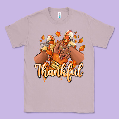Thankful Black Girl Sneakers Classic Tee Designed By Ranaportraitstore